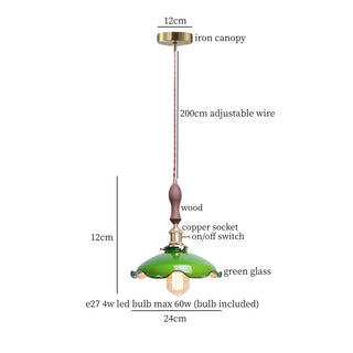 Celako™ Viridore Pendant Light | Green Glass Kitchen Island Lighting