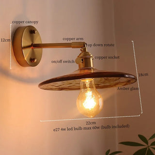 Celako™ Pendula Wall Light | Copper Vintage Bedroom Lighting