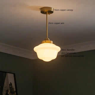Celako™ Lattea Pendant Light | Glass Stone Bedroom Lighting