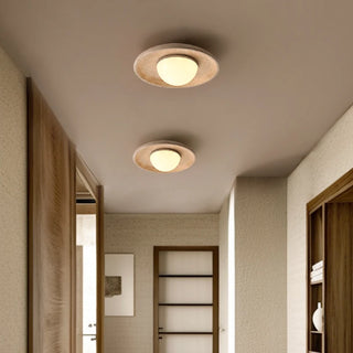 Celako™ Aurema Ceiling Light | Yellow Travertine Living Room Lighting