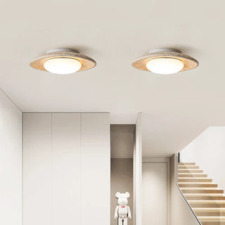 Celako™ Aurivane Ceiling Light | Yellow Travertine Europe
