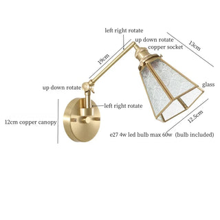 Celako™ Veroku Wall Light | Glass Japan Style