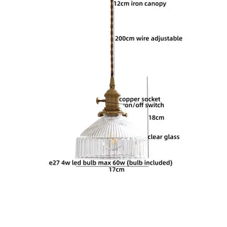 Celako™ Vitroka Pendant Light | Glass Bedroom Lighting