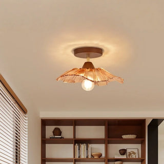 Celako™ Topazio Ceiling Light | Amber Glass Japan Style