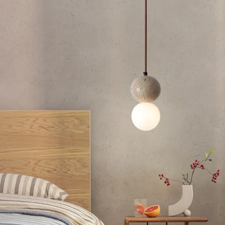 Celako™ Auralith Pendant Light | Yellow Travertine Nordic Minimalism