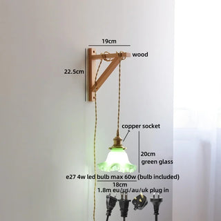 Celako™ Wabiko Wall Light | Wood Bedroom Lighting