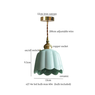 Celako™ Verdacera Pendant Light | Ceramic Bedroom Lighting