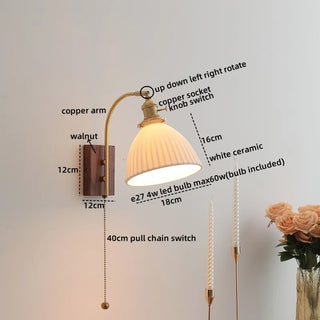 Celako™ Auredo Wall Light | Copper Bedside Lighting