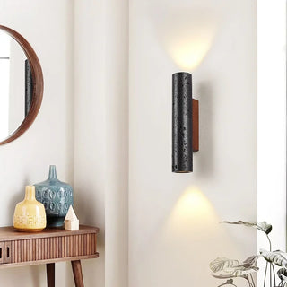 Celako™ Striato Wall Light | Black Travertine Vintage