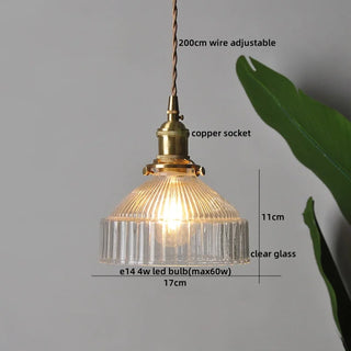 Celako™ Cuprova Pendant Light | Glass Copper Kitchen Island Lighting