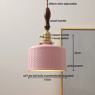 Celako™ Vescera Pendant Light | Ceramic Bedroom Lighting