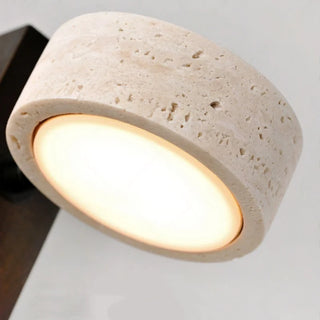 Celako™ Lithori Wall Light | Yellow Travertine Living Room Lighting