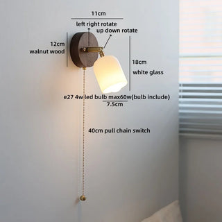 Celako™ Sorbia Wall Light | Walnut Wood Living Room Lighting