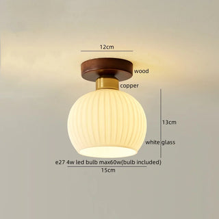 Celako™ Verelle Ceiling Light | Clear Glass Bedroom Lighting
