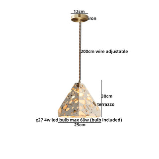 Celako™ Pietro Pendant Light | Terrazzo Dining Room Lighting