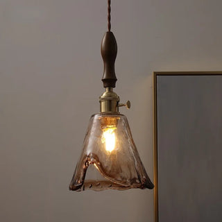 Celako™ Emberlin Pendant Light | Amber Glass Kitchen Island Lighting