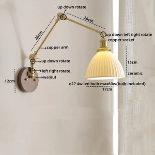 Celako™ Ceralta Wall Light | Copper Bedroom Lighting