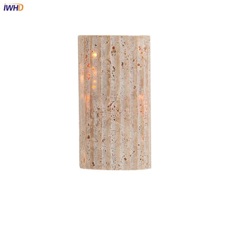 Celako™ Travivo Wall Light | Yellow Travertine Living Room Lighting