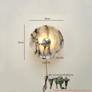 Celako™ Circara Wall Light | Marble Modern Bedroom Lighting