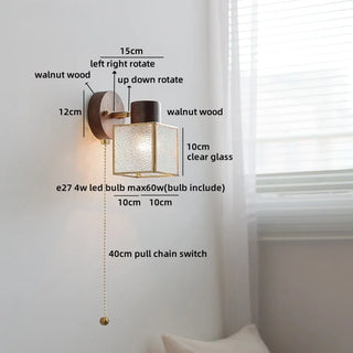Celako™ Aurae Wall Light | Glass Bedside Lighting