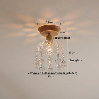 Celako™ Valuna Ceiling Light | Glass Copper Kitchen Island Lighting