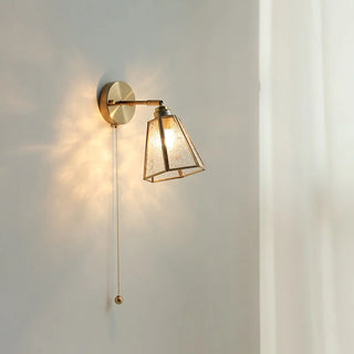 Celako™ Auremis Wall Light | Glass Copper Living Room Lighting