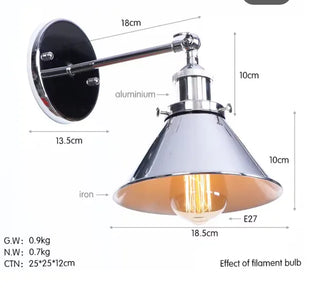 Celako™ Silvane Wall Light | Industrial Entryway Lighting
