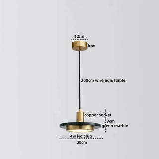 Celako™ Lapido Pendant Light | Marble Dining Room Lighting