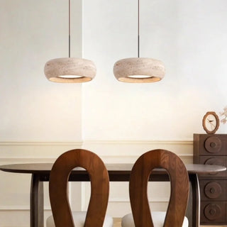 Celako™ Safrana Pendant Light | Yellow Travertine Kitchen Island Lighting