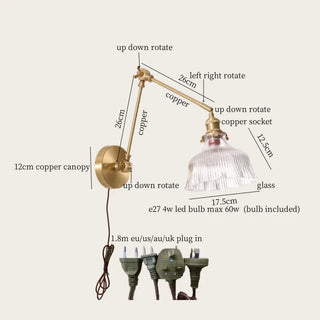 Celako™ Fioris Wall Light | Glass Bedroom Lighting
