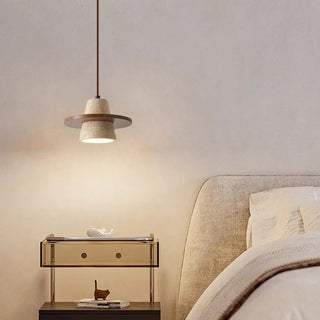 Celako™ Aureale Pendant Light | Wood Yellow Travertine Kitchen Island Lighting