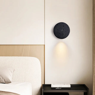 Celako™ Neroterra Wall Light | Black Travertine Bedroom Lighting