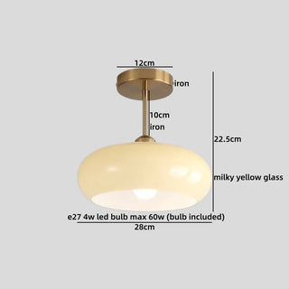 Celako™ Orasol Ceiling Light | Orange Glass Living Room Lighting
