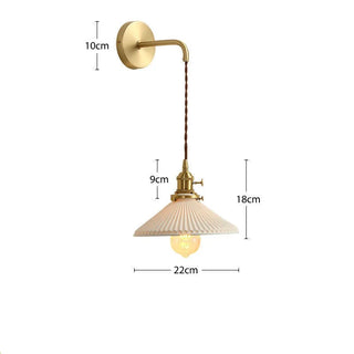 Celako™ Ceraqua Wall Light | Ceramic Bedroom Lighting