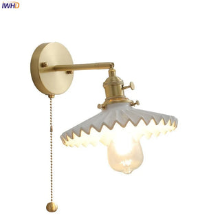 Celako™ Vestra Wall Light | Copper Ceramic Bedroom Lighting