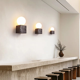 Celako™ Tenebris Wall Light | Black Travertine Kitchen Island Lighting
