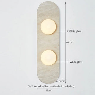 Applique murale Celako™ Ceravella | Éclairage de chambre moderne en céramique