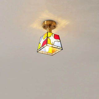 Celako™ Aviore Ceiling Light | Colored Glass Living Room Lighting