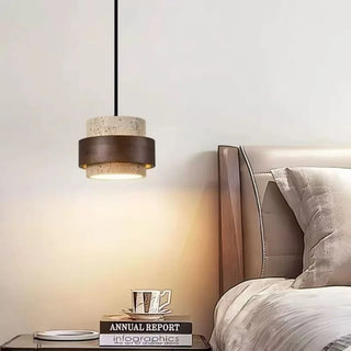 Celako™ Kuroishi Pendant Light | Black Travertine Kitchen Island Lighting