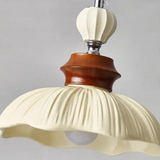 Celako™ Ivoria Pendant Light | White Ceramic Resin Vintage Bedroom Lighting