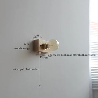 Celako™ Arbiora Wall Light | Wood Bedroom Lighting