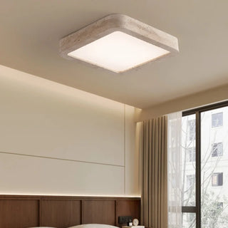 Celako™ Quadrite Ceiling Light | Yellow Travertine Bedroom Lighting