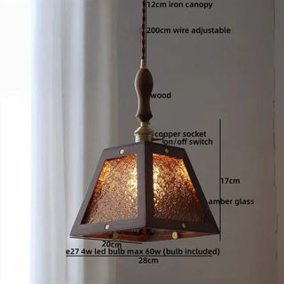 Celako™ Emberis Pendant Light | Glass Bedroom Lighting