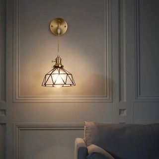 Celako™ Vitrale Wall Light | Copper Glass Dining Room Lighting