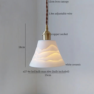 Celako™ Kaolori Pendant Light | Ceramic Bedroom Lighting