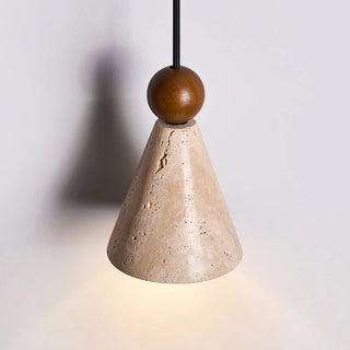Celako™ Luteola Pendant Light | Yellow Travertine Bedroom Lighting