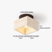 Yellow travertine 16