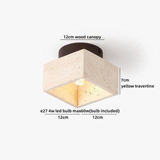 Celako™ Traviso Ceiling Light | Travertine Hallway Lighting