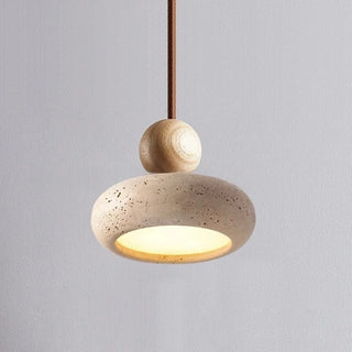 Celako™ Petruna Pendant Light | Yellow Travertine Kitchen Island Lighting