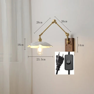 Celako™ Celia Wall Light | Ceramic Bedside Lighting